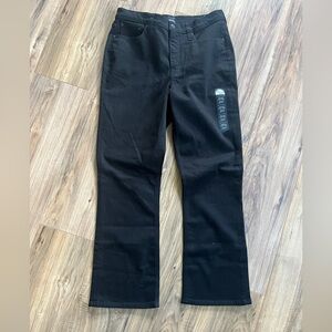 J Crew 29T Flare Crop Jeans Womens Size Black